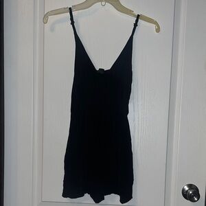 Wild Fable Black Ruffle Romper